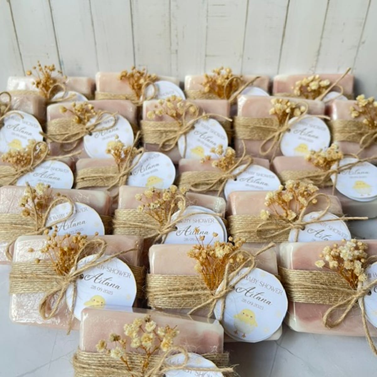 Jabón personalizado para evento